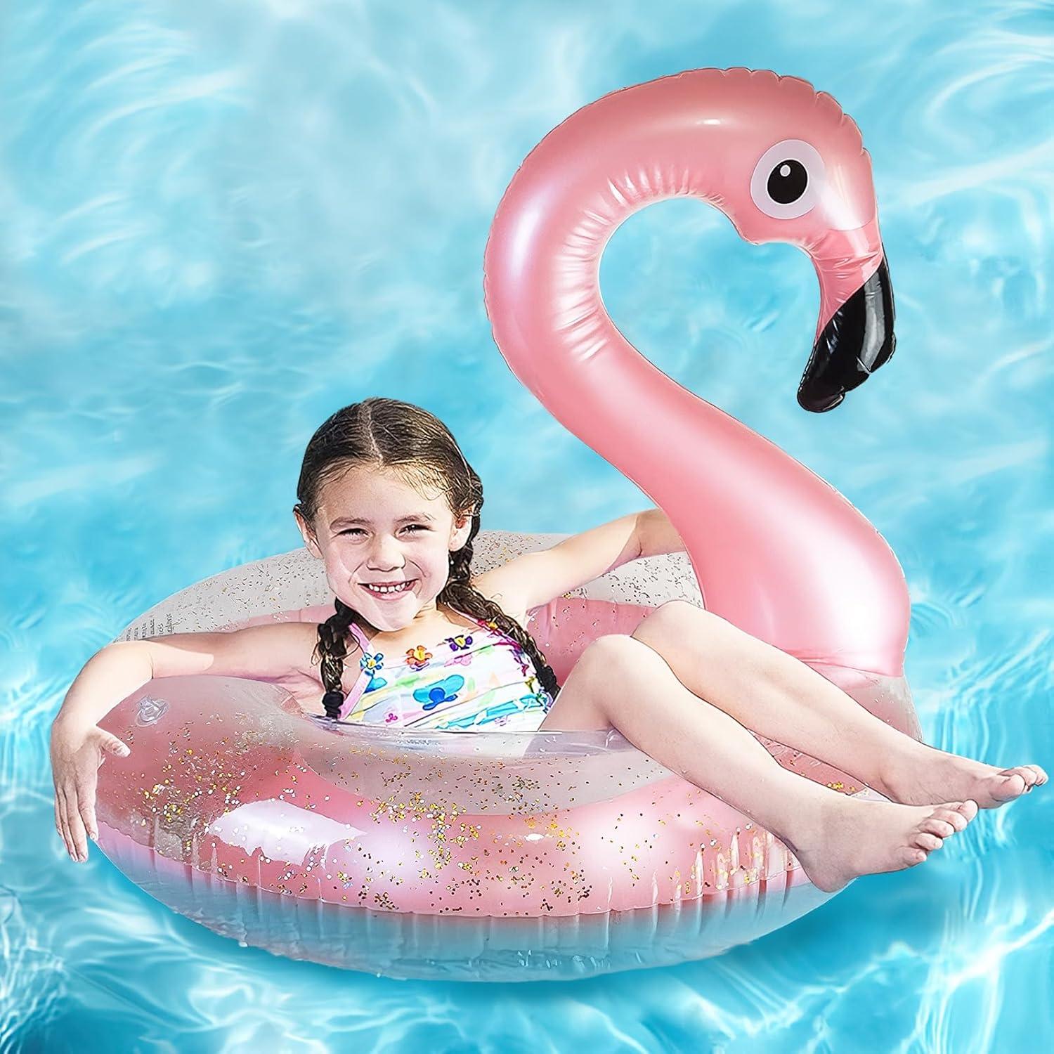 Jeu de lancer d'anneaux flamant rose gonflable, bouée flamant rose flottante avec 6 anneaux, jouets de piscine d'été pour enfants et adultes | Leroy Merlin Jeu de lancer d'anneaux flamant rose gonflable, bouée flamant rose flottante avec 6 anneaux, jouets de piscine d'été pour enfants et adultes | Leroy Merlin