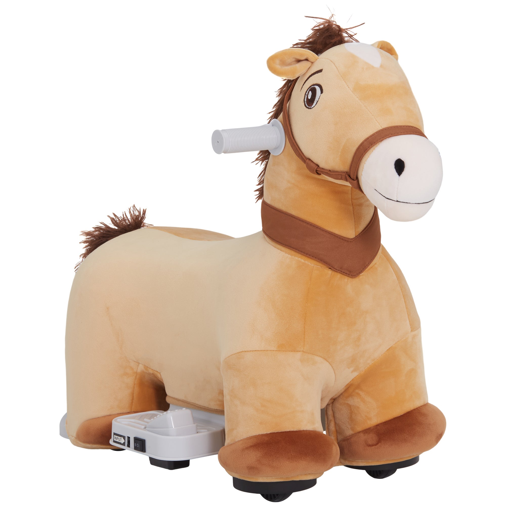 Cheval A Bascule Poney à Roulettes PONNIE Tiara M - Cheval Mécanique Pour Enfants 5-12 Ans Peluche Cheval