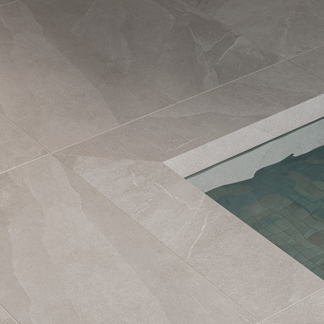 Ardesia Elegante Greige Outdoor - Piastrelle 60x120 cm R11 9 mm - ISA 9003 60x120 GRIP R11 9 mm - 3