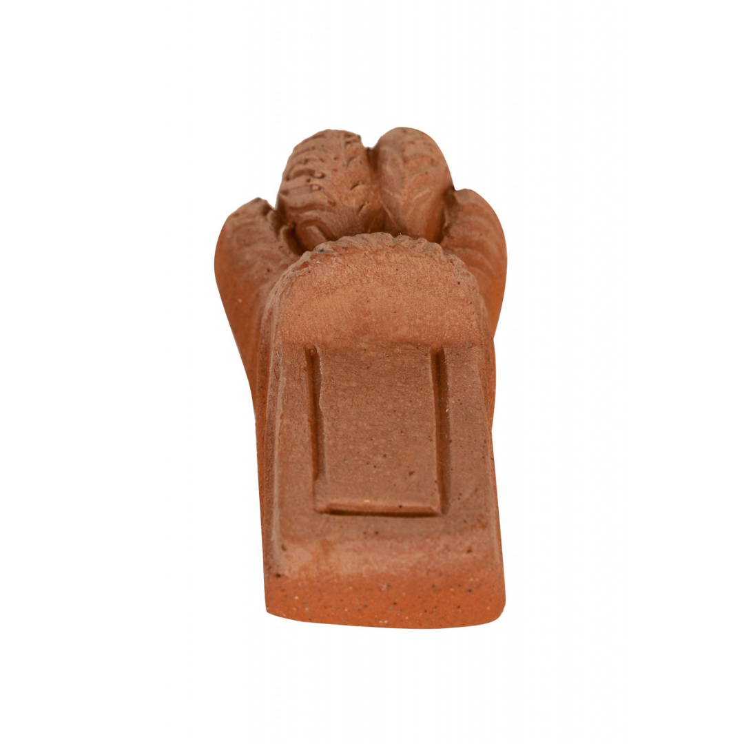 BISCOTTINI Lot de 12 Pieds de Pot en Terre Cuite en Forme de Patte de Lion - Supports pour Jardinières d'Extérieur - 11,5x5,5cm Made in Italy - 5