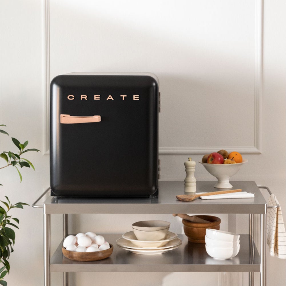 CREATE - FRIDGE RETRO 48L - Lodówka w stylu retro - Noir