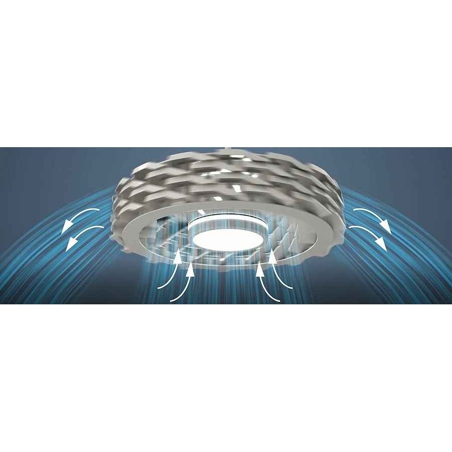 Ventilateur noir, modèle de connexion WIFI RUBIK sans lames, moteur DC, led intégrée SULION - 5