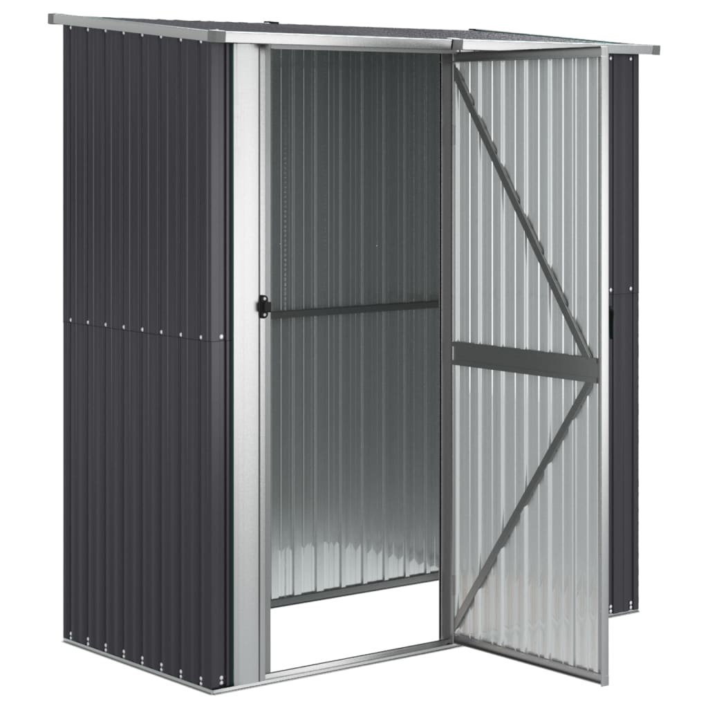 Caseta jardín acero galvanizado antracita 180,5x97x209,5 cm vidaXL - 5