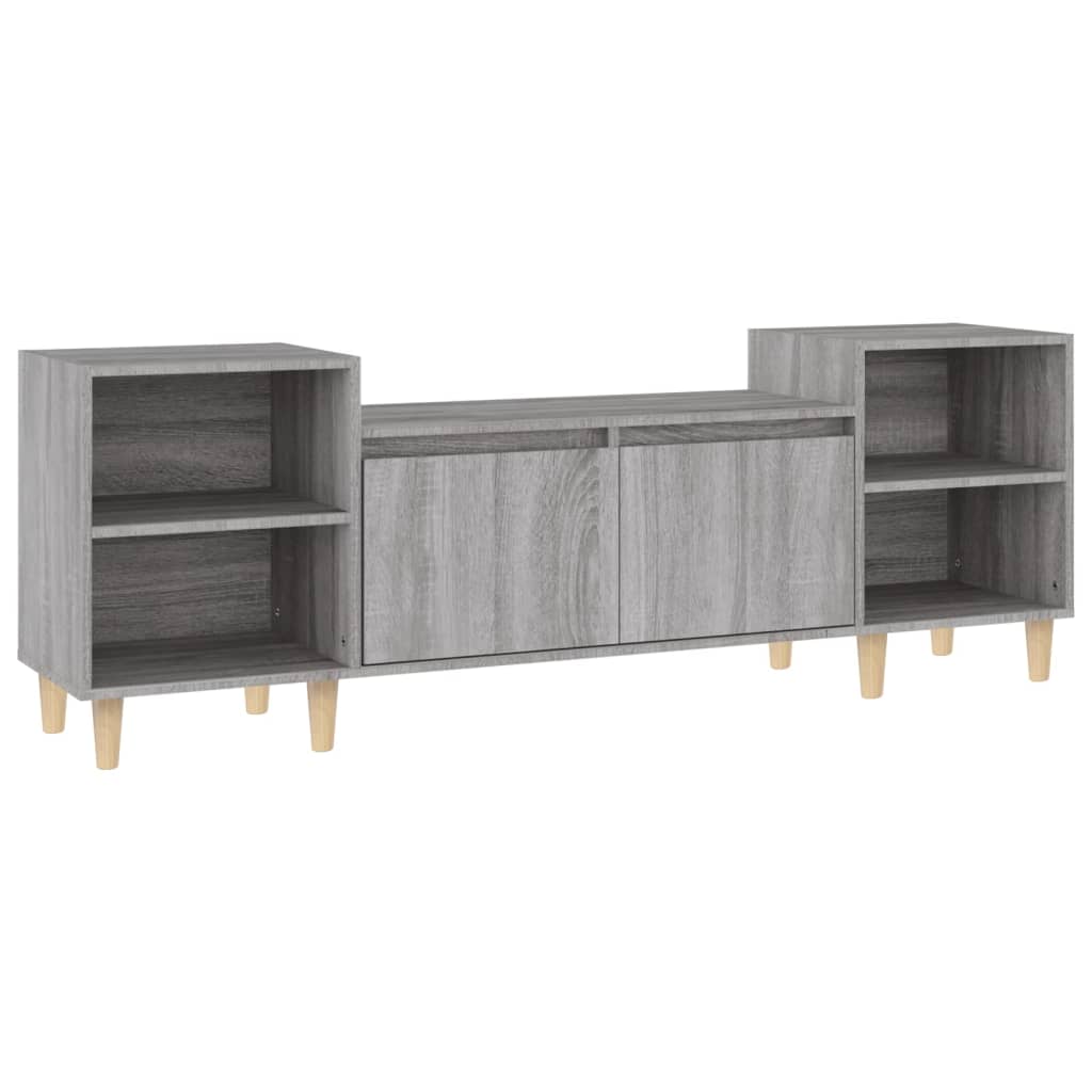 Meuble TV Sonoma gris 160x35x55 Bois d'ingénierie - 2