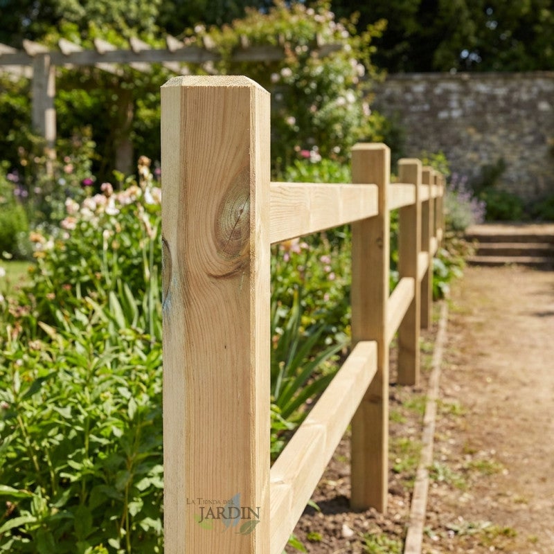 Tuteur carré en bois 300 x 7 x 7 cm | Tuteurs en pin sans pointe | Poteaux pour clôtures, pergolas, jardins et plantes - 5