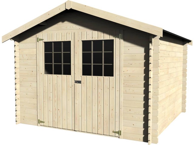 Caseta de madera - Gran Flodova. 28 mm. 300x300 cm. 8,88 m²