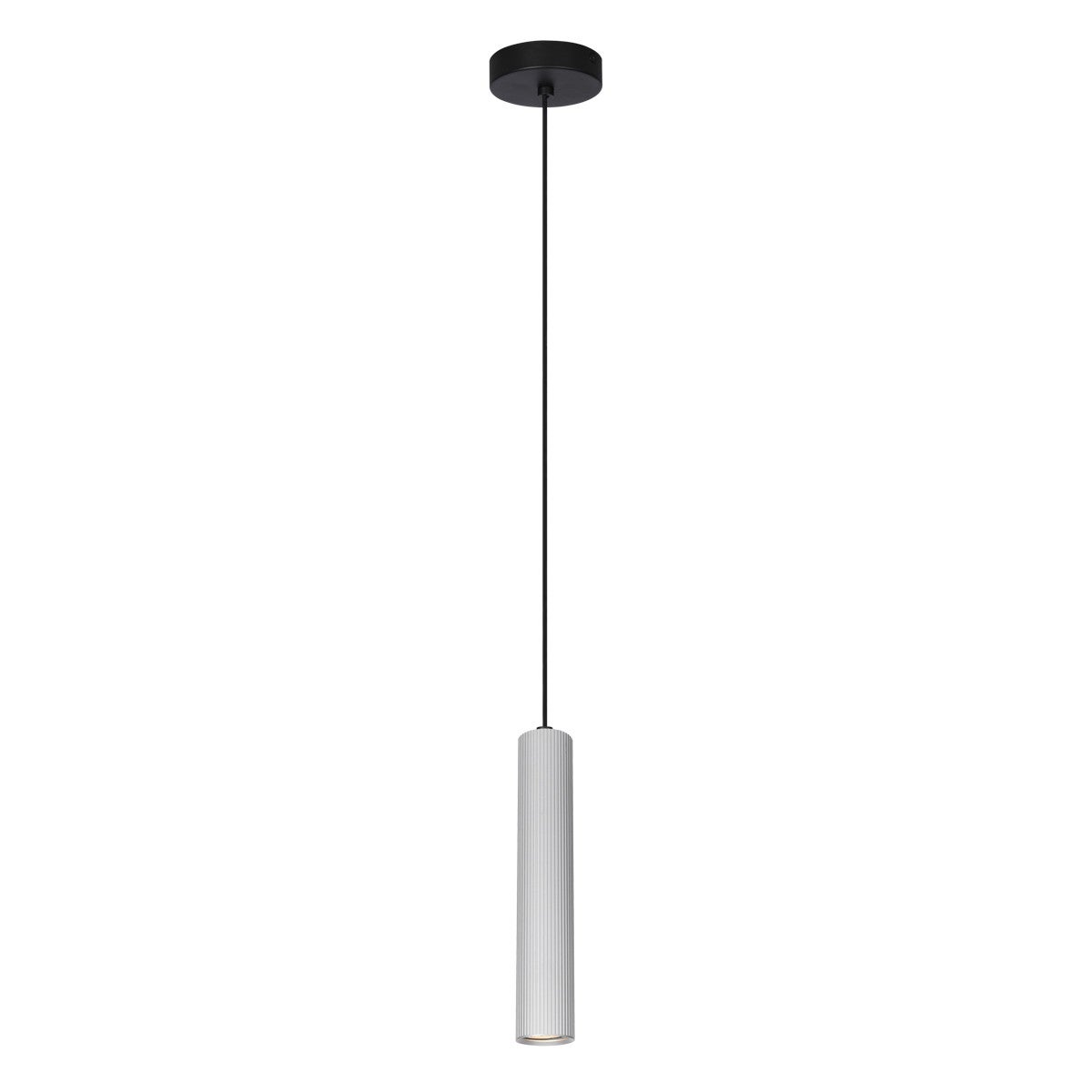 Lampa wisząca Rilok aluminiowo-czarna 1xGU10x10W nowoczesna wym: 130 x 5,5 x 5,5 cm aluminium Italux