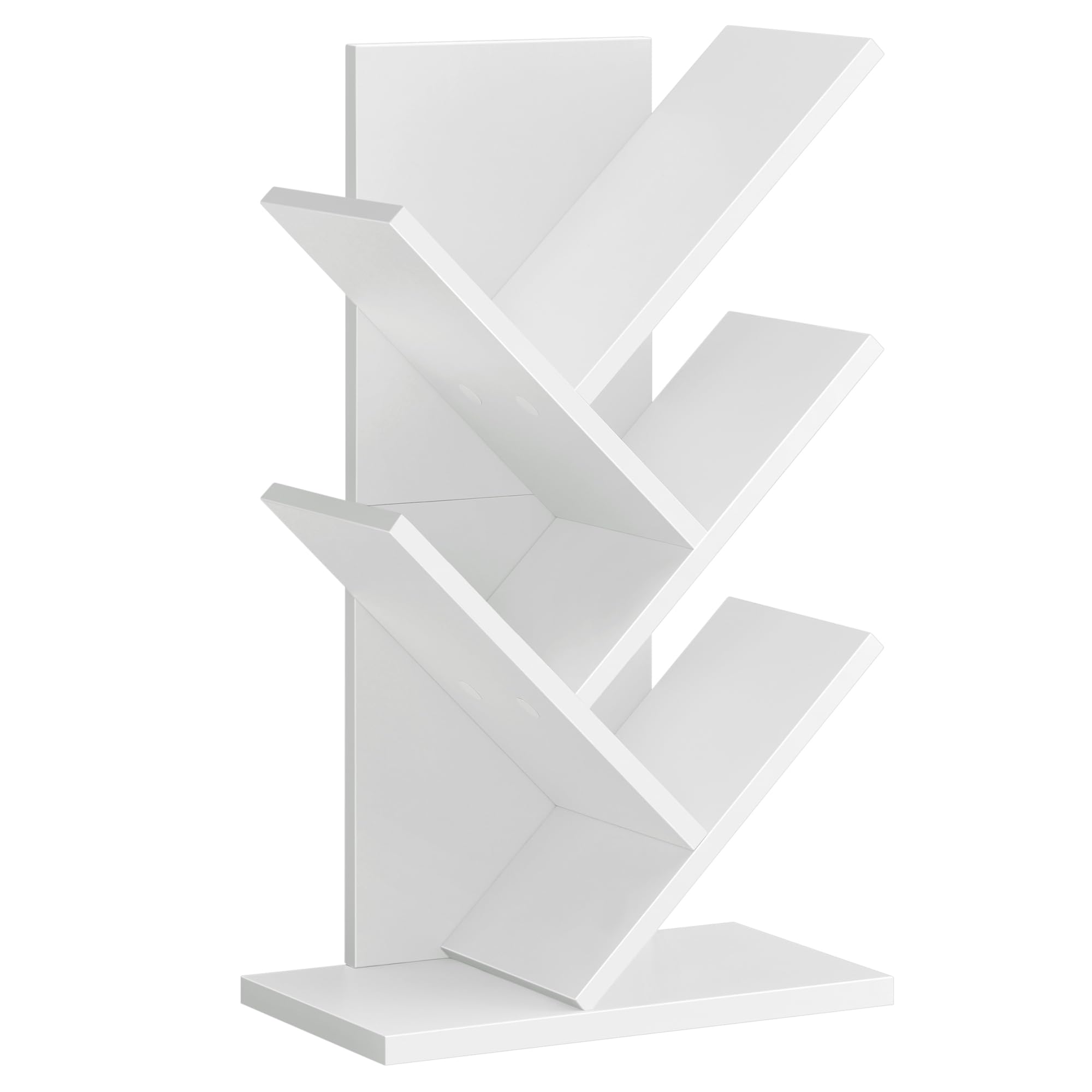 Leroy Merlin Librería En Forma De Árbol De 5 Niveles, Vertical, Sobremesa, Ideal Para Dormitorio, Sala De Estar, Estudio Y Oficina, Blanco
