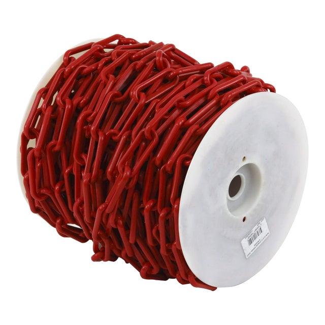 Chaîne Ø 8mm x 37,5m Rouge en bobine - SIGNAL - 1180529