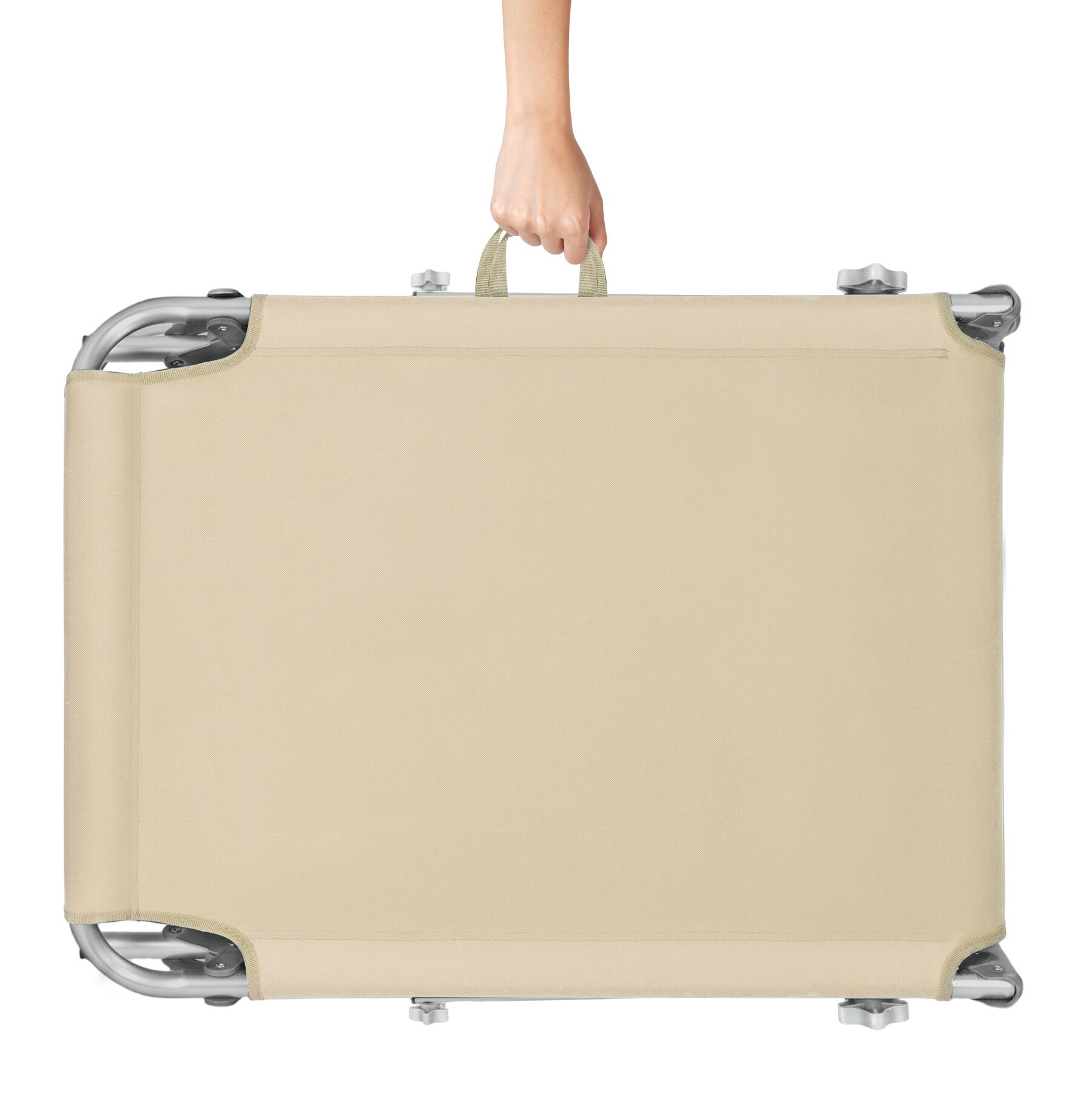 Lot de 2 transats en acier et polyester pliable avec dossier réglable sur 4 positions 190 x 68 x 28 cm TECTAKE - 3