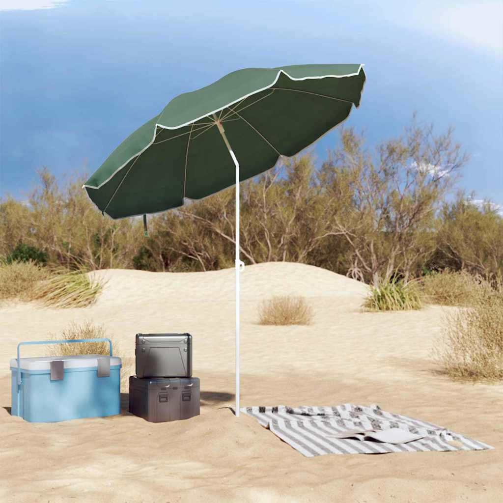 Parasol en polyester 170T vert pour la terrasse - 3
