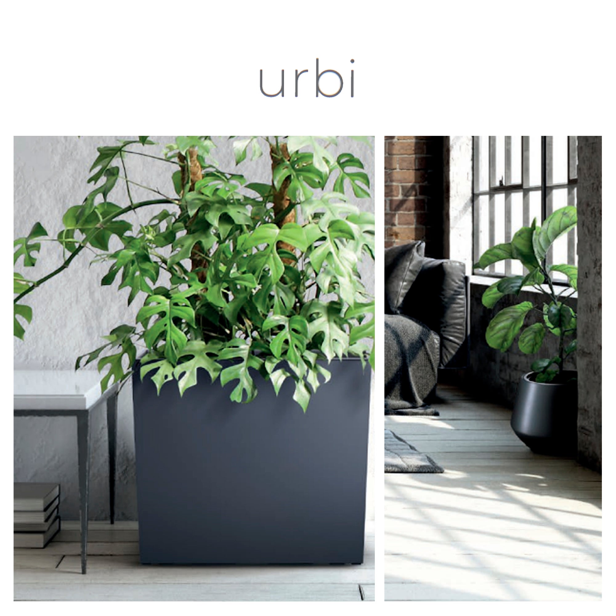 Jardineiro de varanda da coleção de casos Urbi Dimensões: 580x180x195 Branco - 2