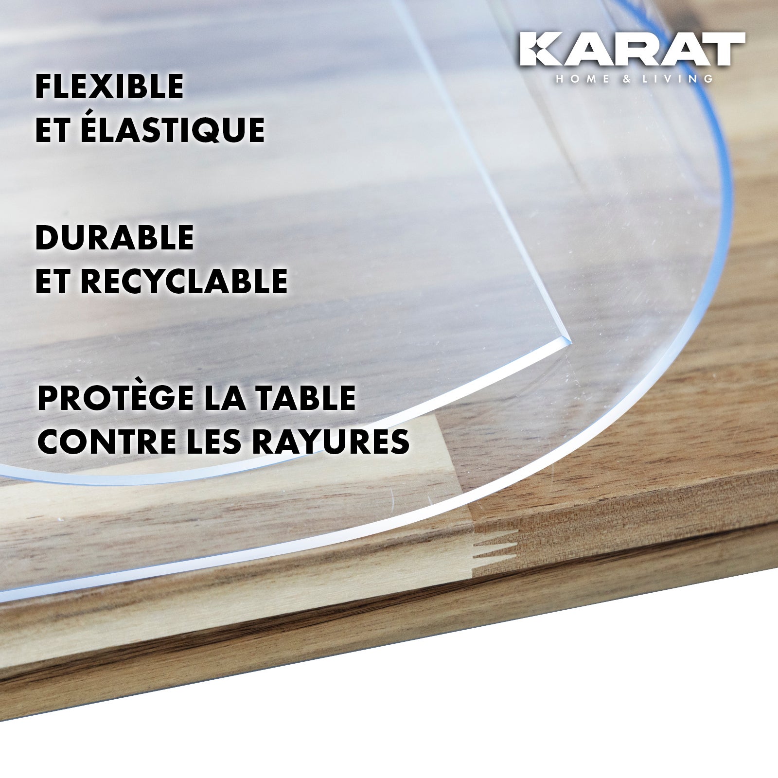 Película protectora transparente de 2 mm de grosor para mesa, 95 x 50 cm - 5