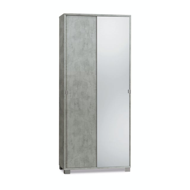 Mobile 2 ante scorrevoli h 190 cm colore Specchio Naturale