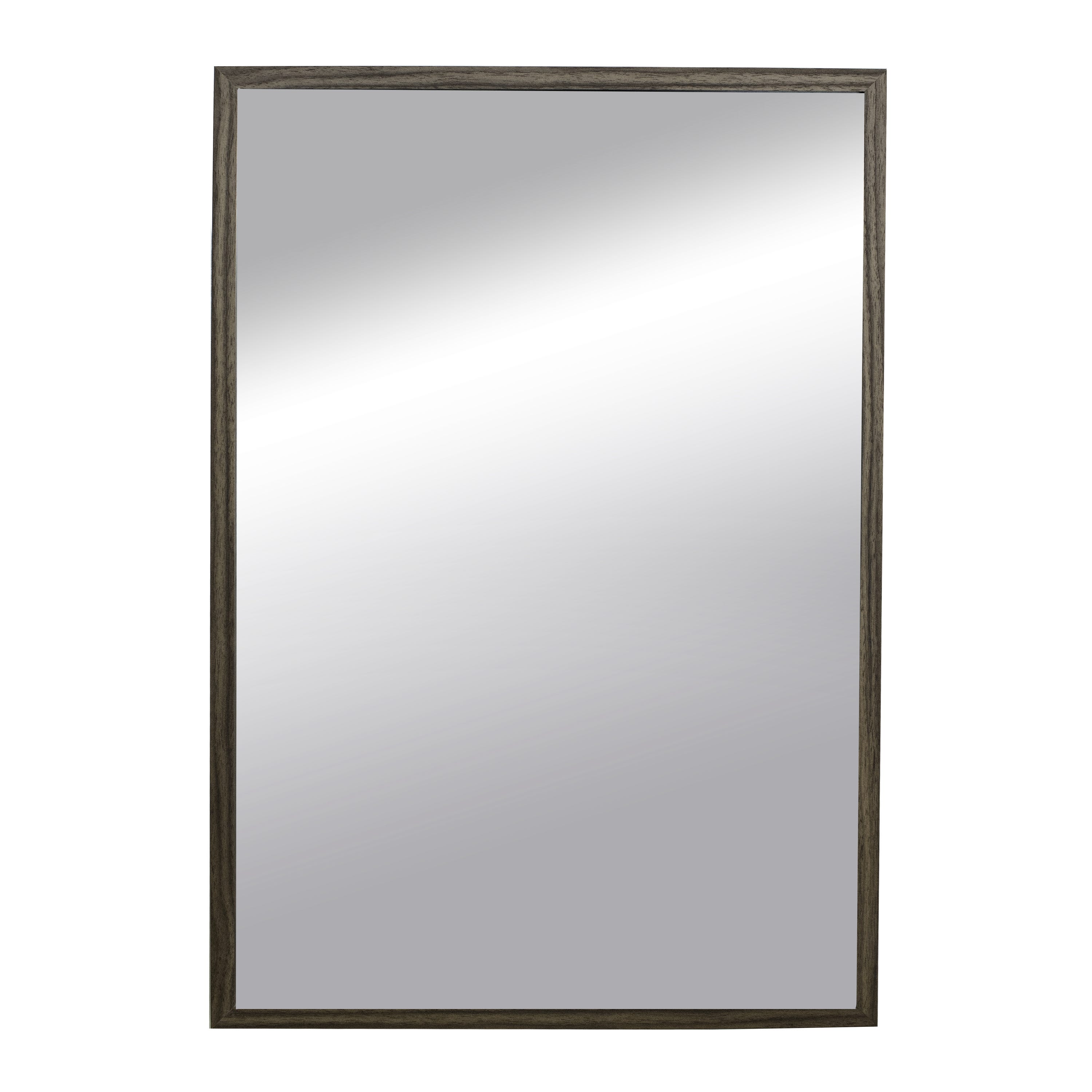 Lustro prostokątne mdf orzech Milo INSPIRE, szer. 42 x wys. 62 cm