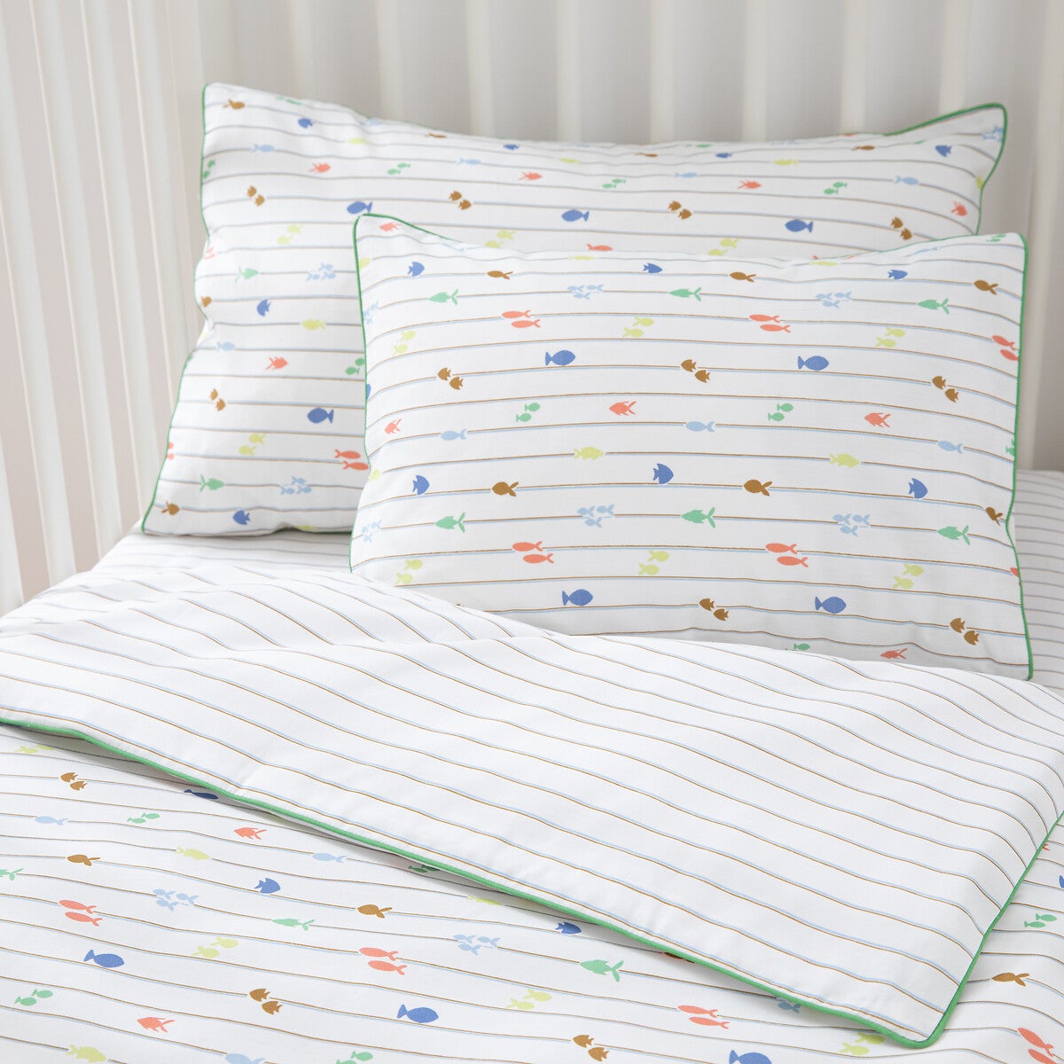 Housse de couette bébé, percale de coton, Elliot - Imprimé - 100 x 120 cm - 3