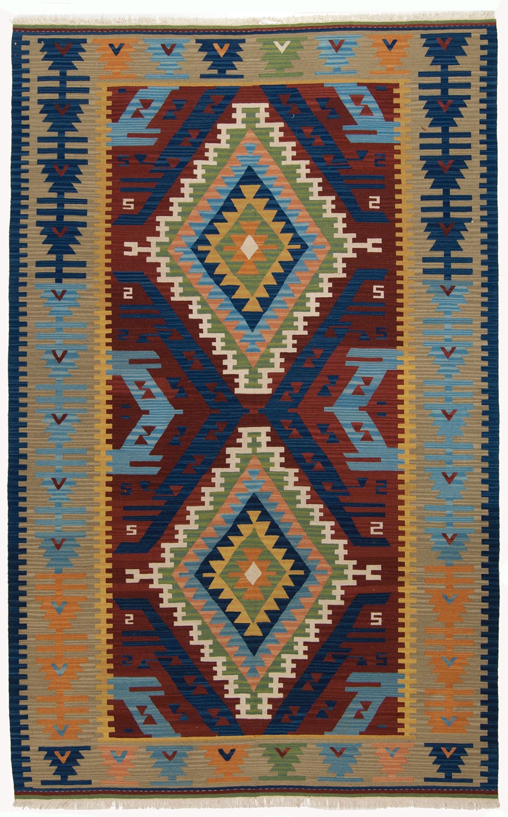 TEPPICH NOWY KILIM 80% WEŁNA 20% BAWEŁNA 252x158 CM