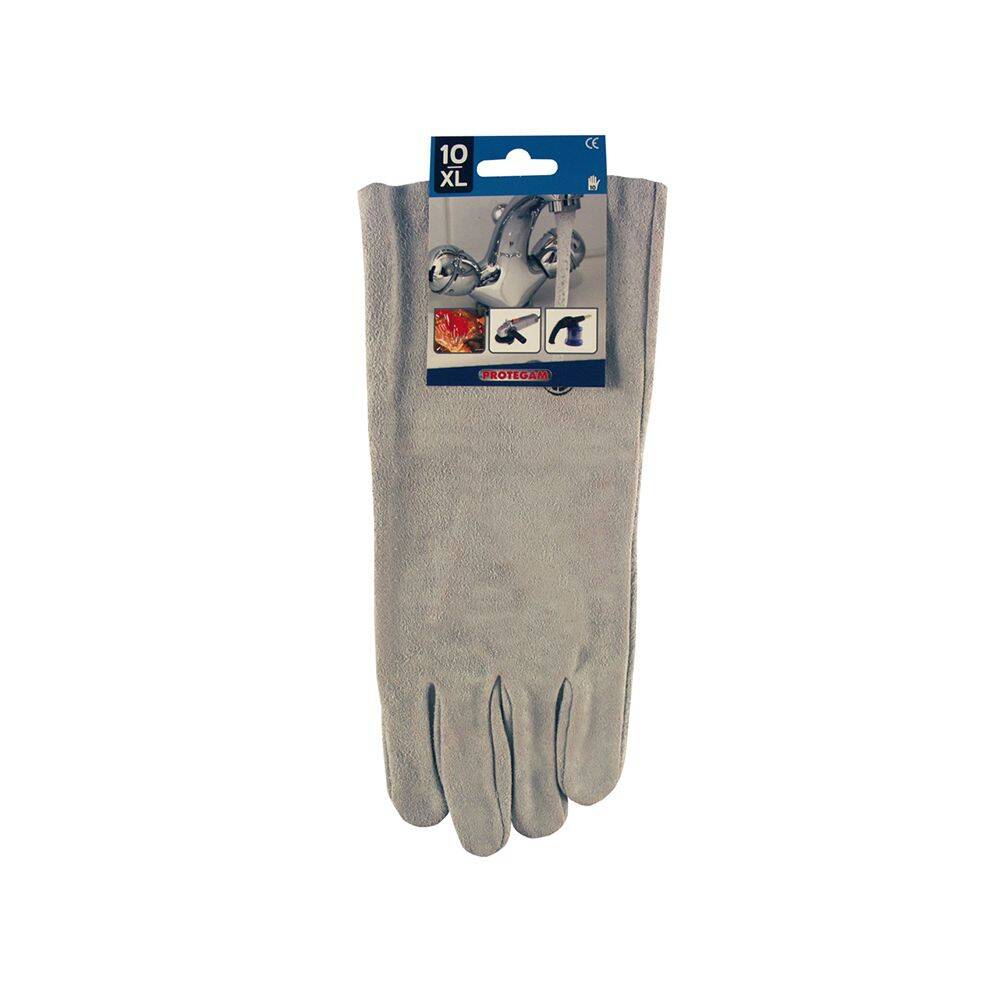 Gants de soudure avec pouce palmé Eurotechnique (lot de 12 paires) Gris 10 - 2