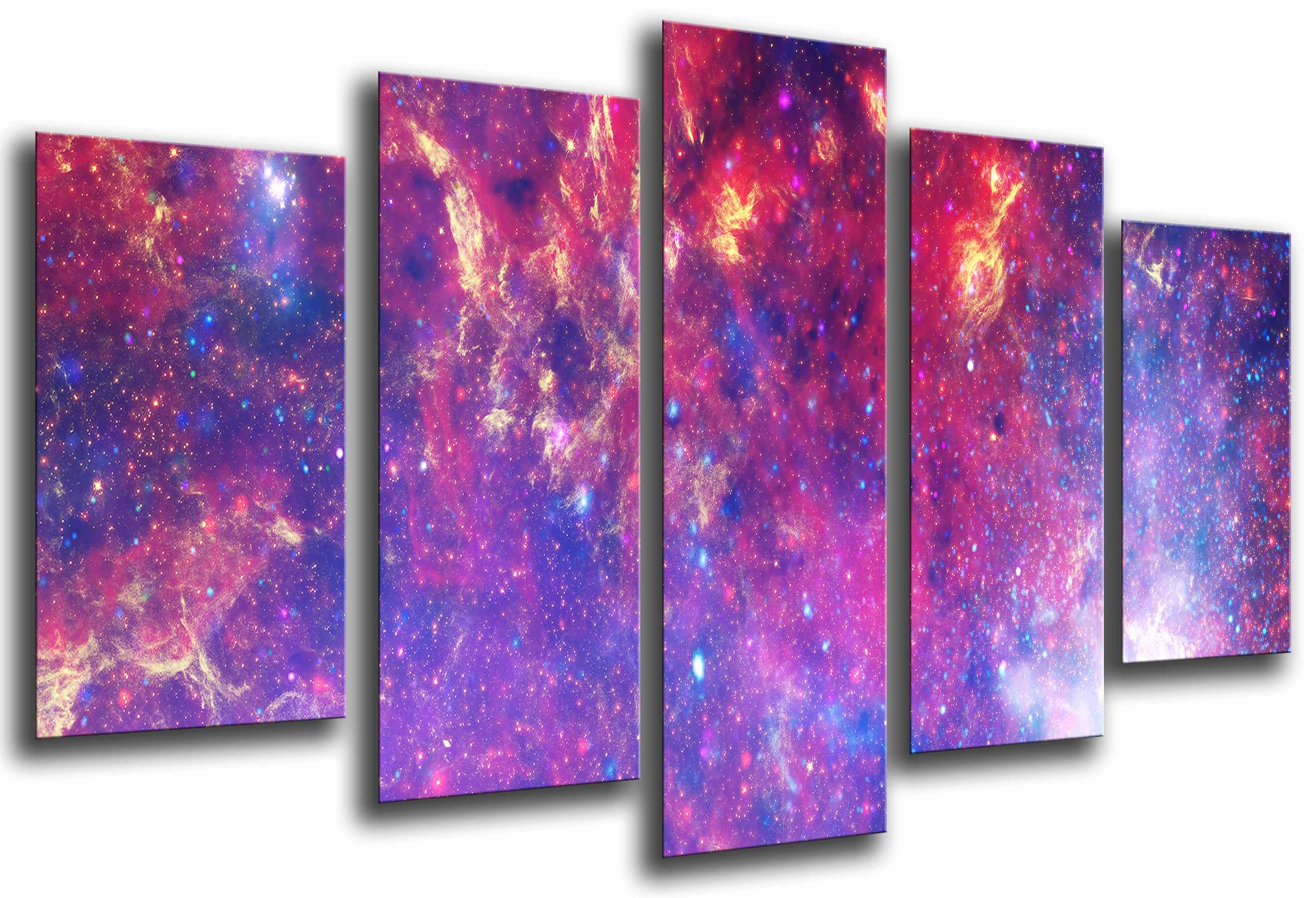 Astronomia ciencia, cielo noche, estrellas firmamento, impresión fotográfica sobre madera, cuadro moderno decorativo