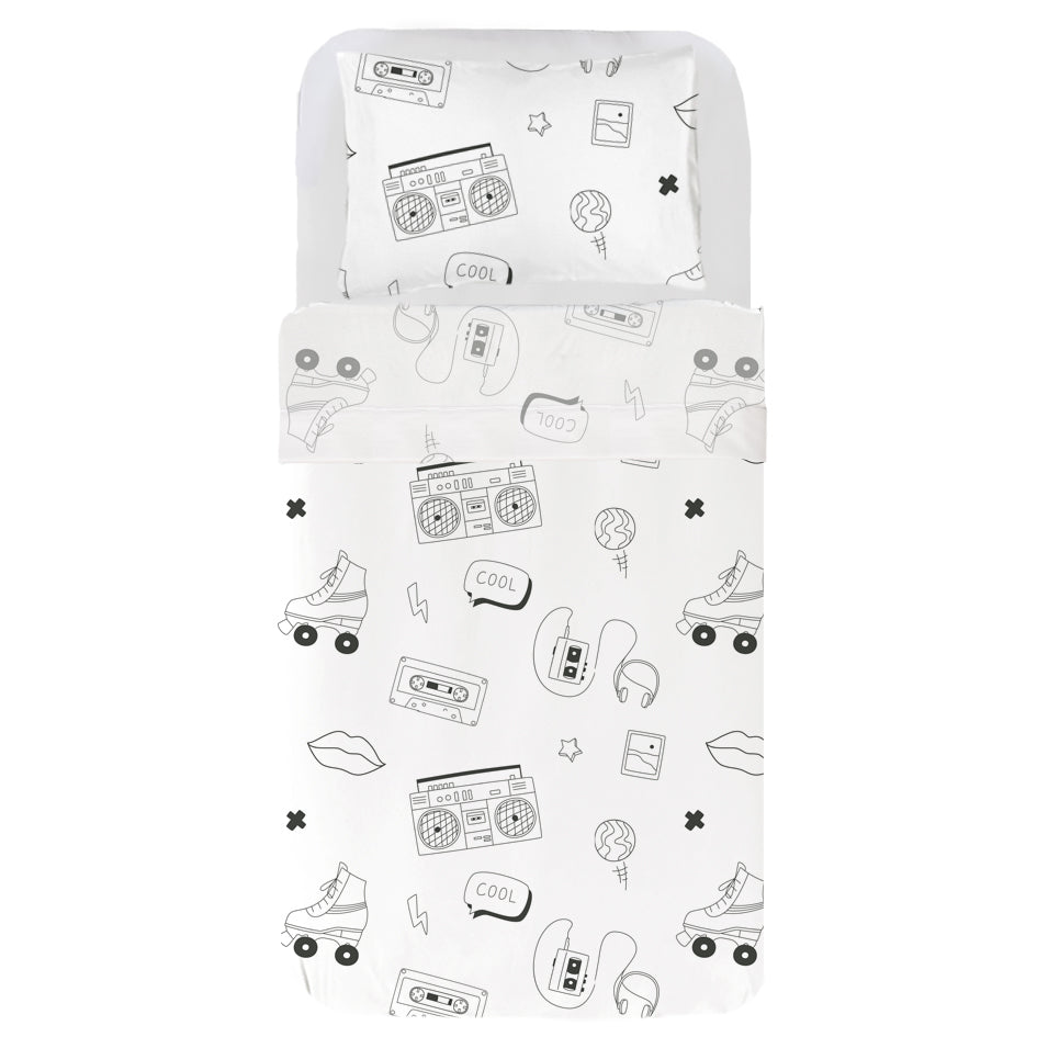 Juego sábanas infantil estampado radio - cama 70x160