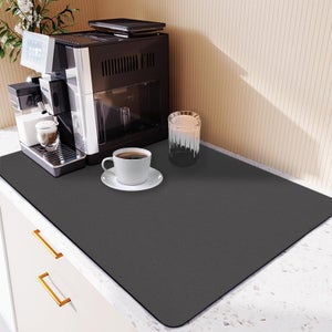 Tapis Absorbant Vaisselle GIUSOBG 40x50 Cm – Super Absorbant, Antidérapant, Idéal Pour égouttoir Ou Machine à Café