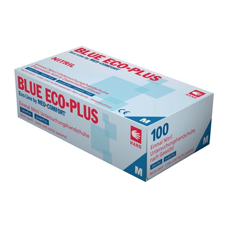 AMPRI Blue Basic Plus – Guanti Monouso In Nitrile Blu, Taglia M, Maxi Confezione Da 200 Pezzi - 2
