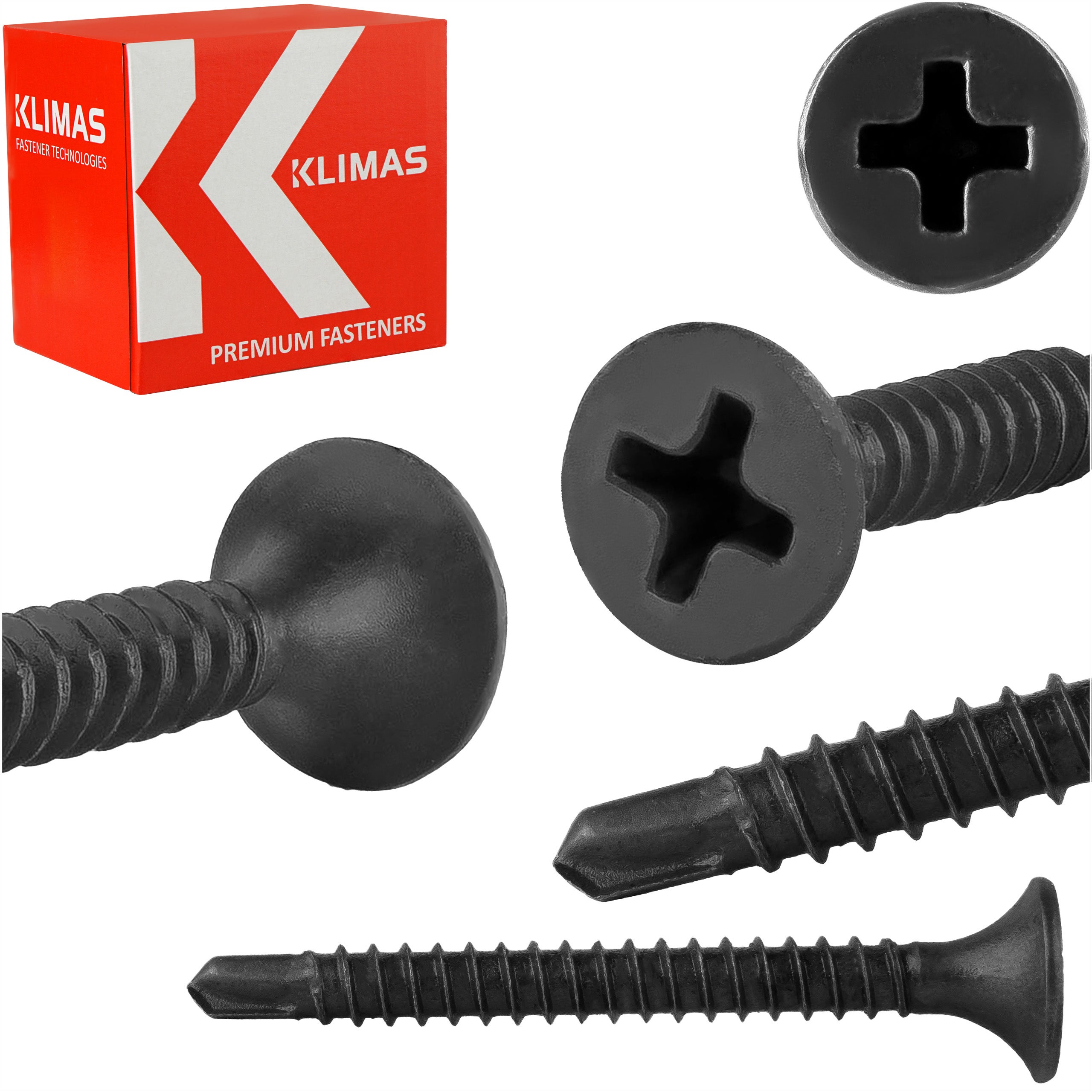 Wkręty do GK do metalu Klimas KSSG 3,5x35 mm samowiercące do GK 1000szt