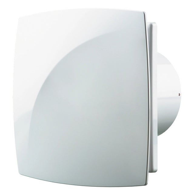 Aérateur extracteur d'air intermittent silencieux basse conso BLAUBERG Moon 100 mm - Commande: Interrupteur avec minuterie