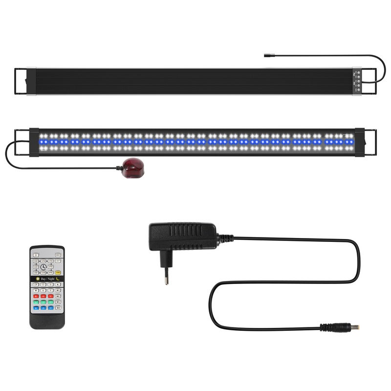 120-150cm Lampe Aquarium LED, RGB avec télécommande sans fil Étanche LED Lumière Aquarium D'éclairage - 9