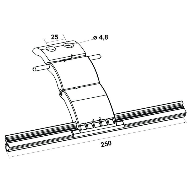Lot de 2 attaches verrou renforcées - 2 maillons - lame de 14 mm - 2