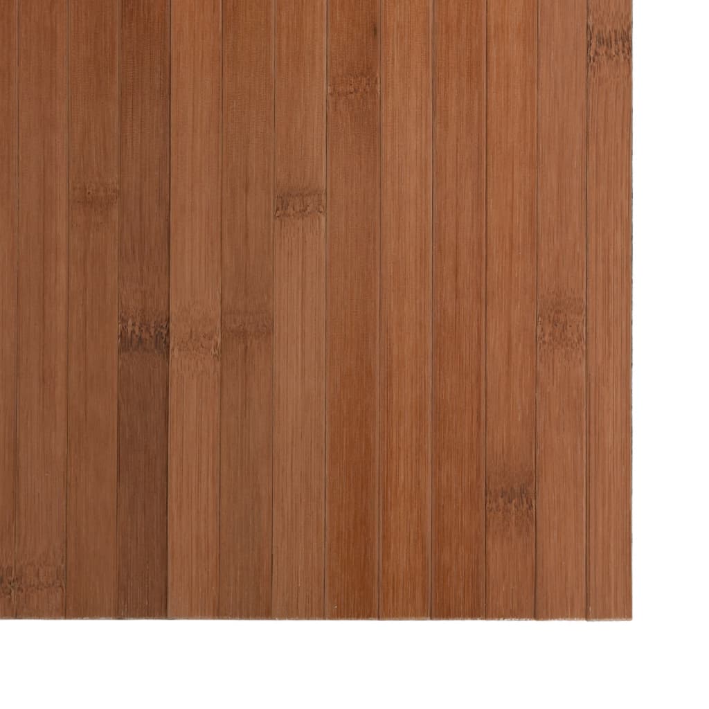 Tapis rectangulaire marron 60x500 bambou - 6
