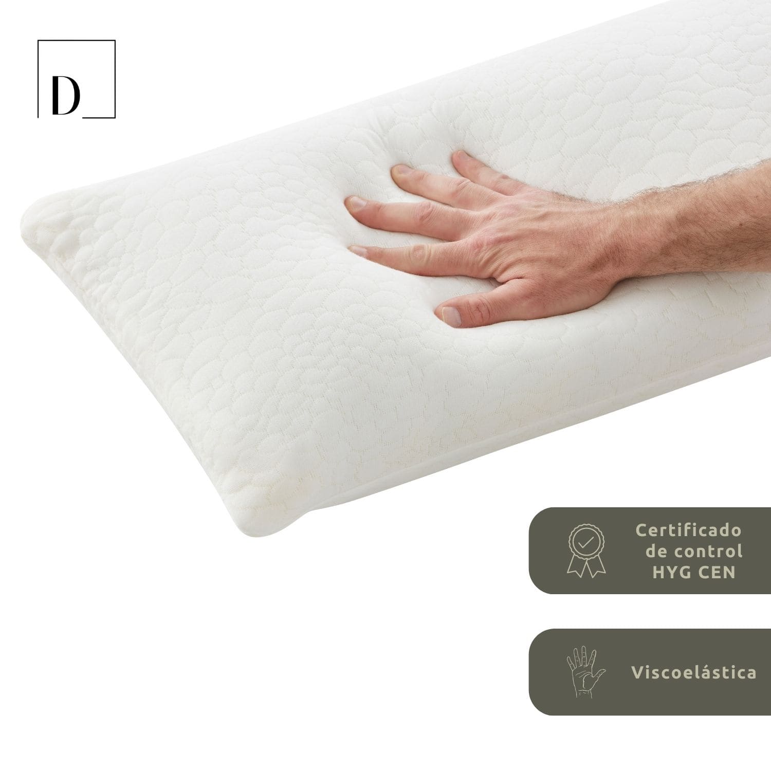 Pack Almohadas Viscoelástica Copos 75cm Donegal Collections