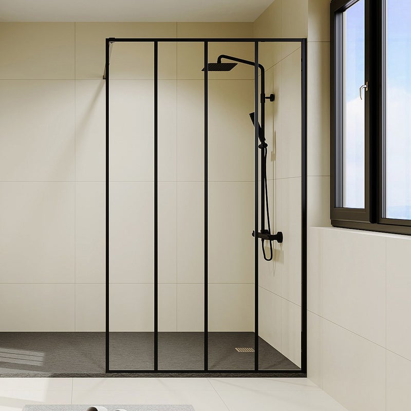 Ścianka prysznicowa w industrialnym stylu ATALIA - 120*200 cm