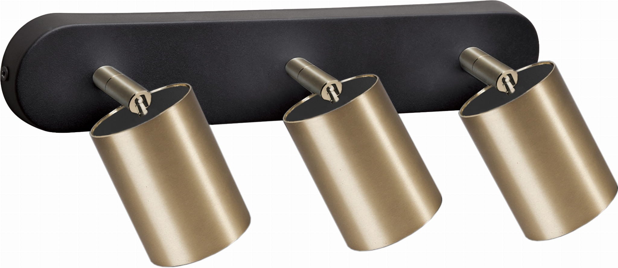Reflektor sufitowy spot natynkowy Eye listwa mosiądz-czarny 3xGU10x10W wym: 33 x 7 cm metal Nowodvorski Lighting
