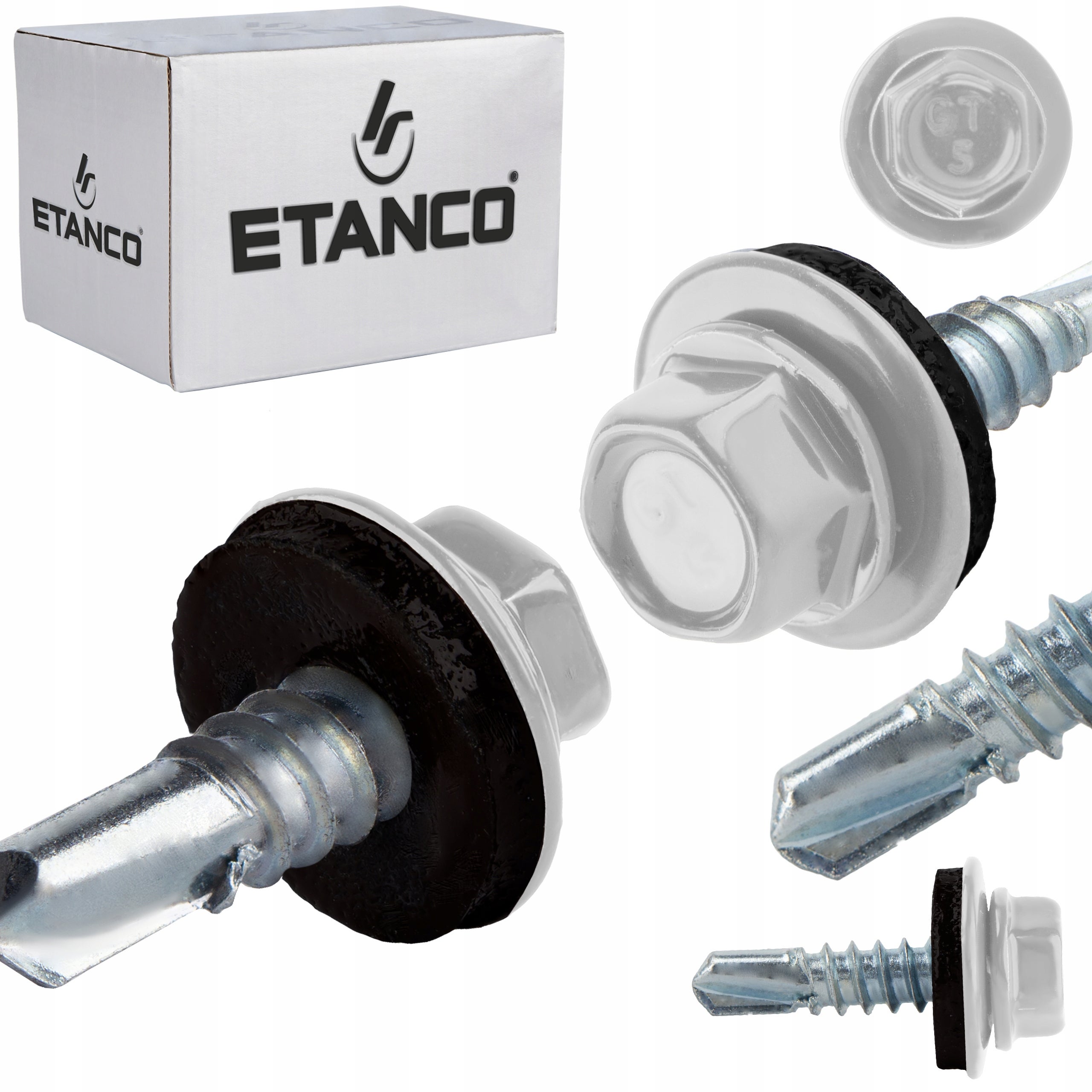 Wkręty samowiercące do stali, metalu ETANCO GT5 5,5x32mm RAL 9010 250 szt.