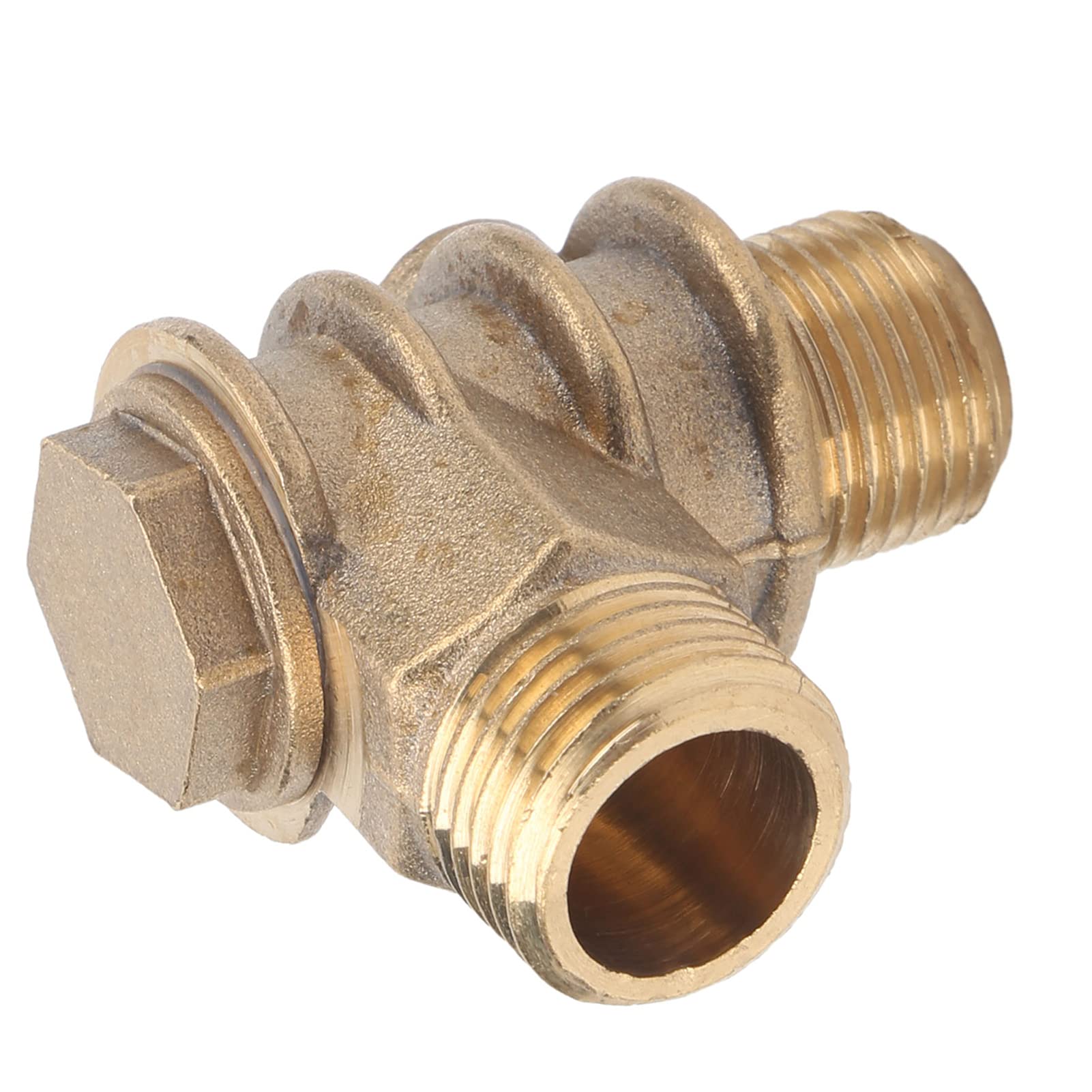 Clapet anti-retour fileté pour compresseur d'air en laiton à 1 voie, pièce accessoire 1/2 x 3/4-16 x 10 - 7
