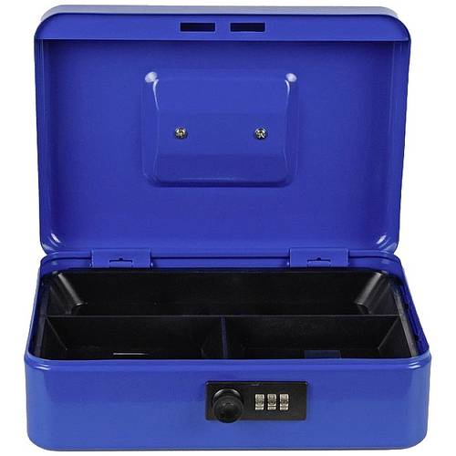 BURG-WÄCHTER Kasetka na pieniądze MONEY H90xB250xT180mm Waga 1,31kg Zamek szyfrowy niebieski - Money Code 5025 blue