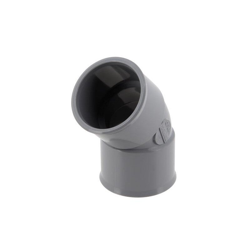 NICOLL Coude 45° PVC évacuation Femelle Femelle Ø32 - 2