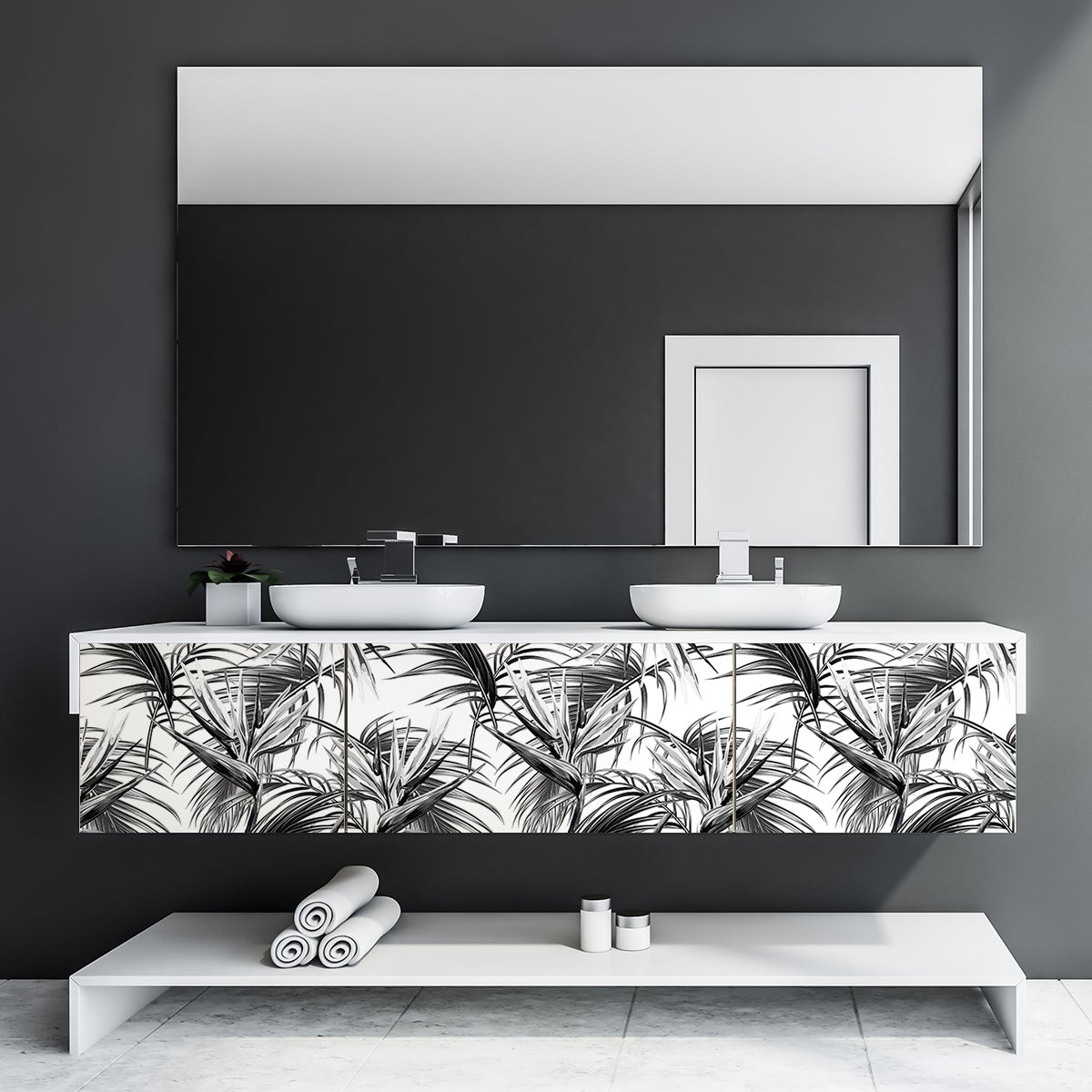 Adesivo mobili tropicale sakoniko - Sticker adesivo - adesivi murali - 60x90cm - 4