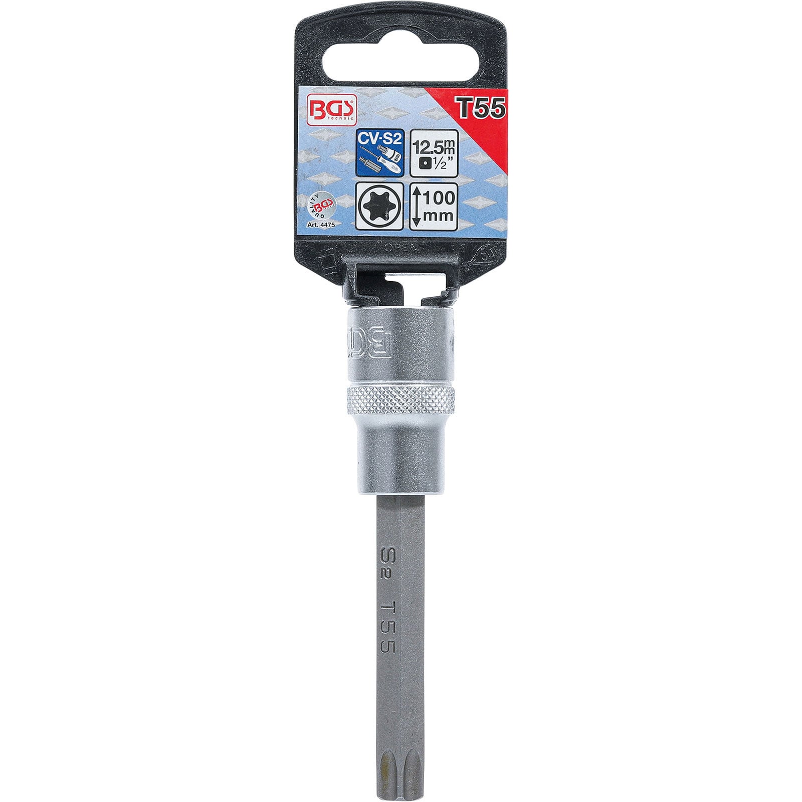 BGS Douille à embouts | longueur 100 mm | 12,5 mm (1/2