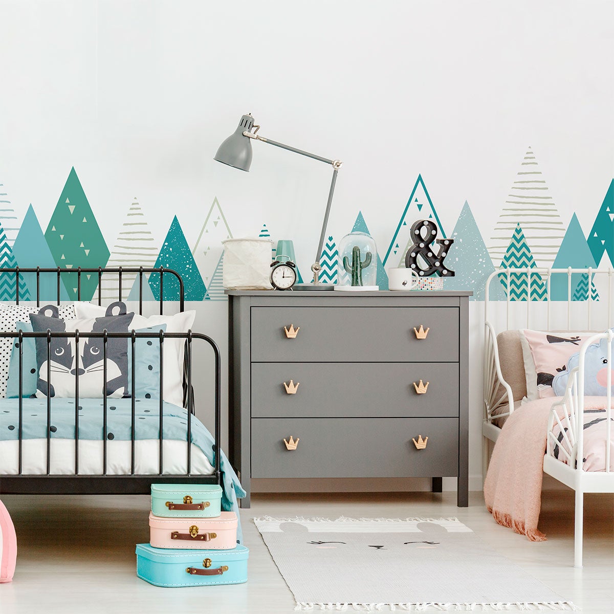 Adesivo bambino di montagna scandinavo ritaka - Sticker adesivo - adesivi murali - 120x200cm - 3