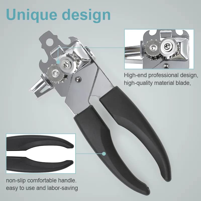 KitchenCraft Apriscatole multifunzione con tappo per bottiglia incorporato, 18 cm (7,1