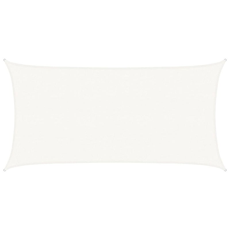 Żagiel przeciwsłoneczny biały 160 g/m² 2,5 x 5 m HDPE