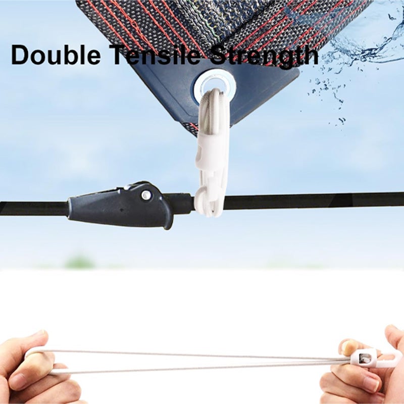 10 Corde Elastiche Con Ganci - 15 Cm, Per Teloni, Tende, Campeggio, Carico Fino A 22 Kg, Gomma Naturale - Foto 13