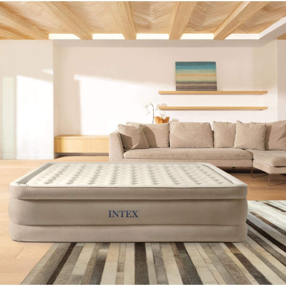 Lit gonflable Ultra Plush Intex 1personne - Couchage électrique, moelleux et confortable - 5