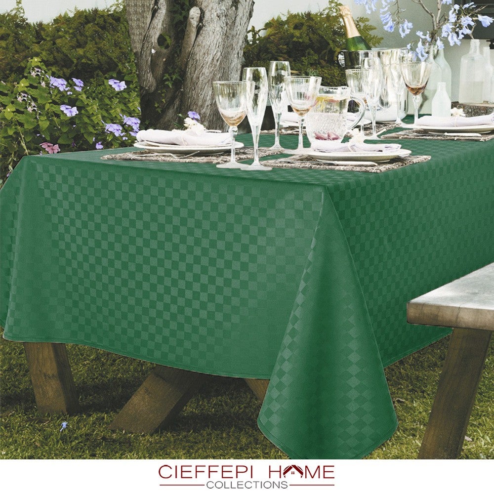 TESS - HOME COLLECTION Tovaglia antimacchia 140x180 Damina verde