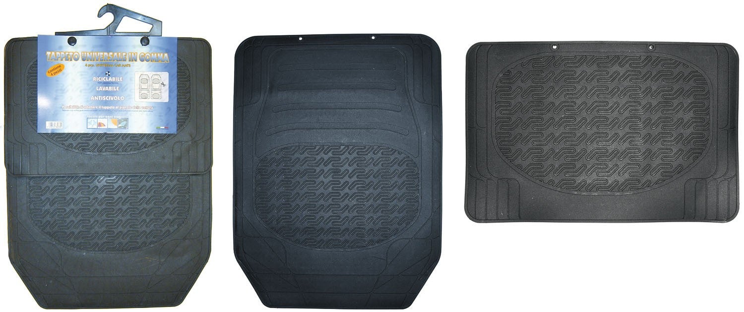 Tappeti Universali In Gomma - Set 4 Pezzi - S.I.A. Società Italiana