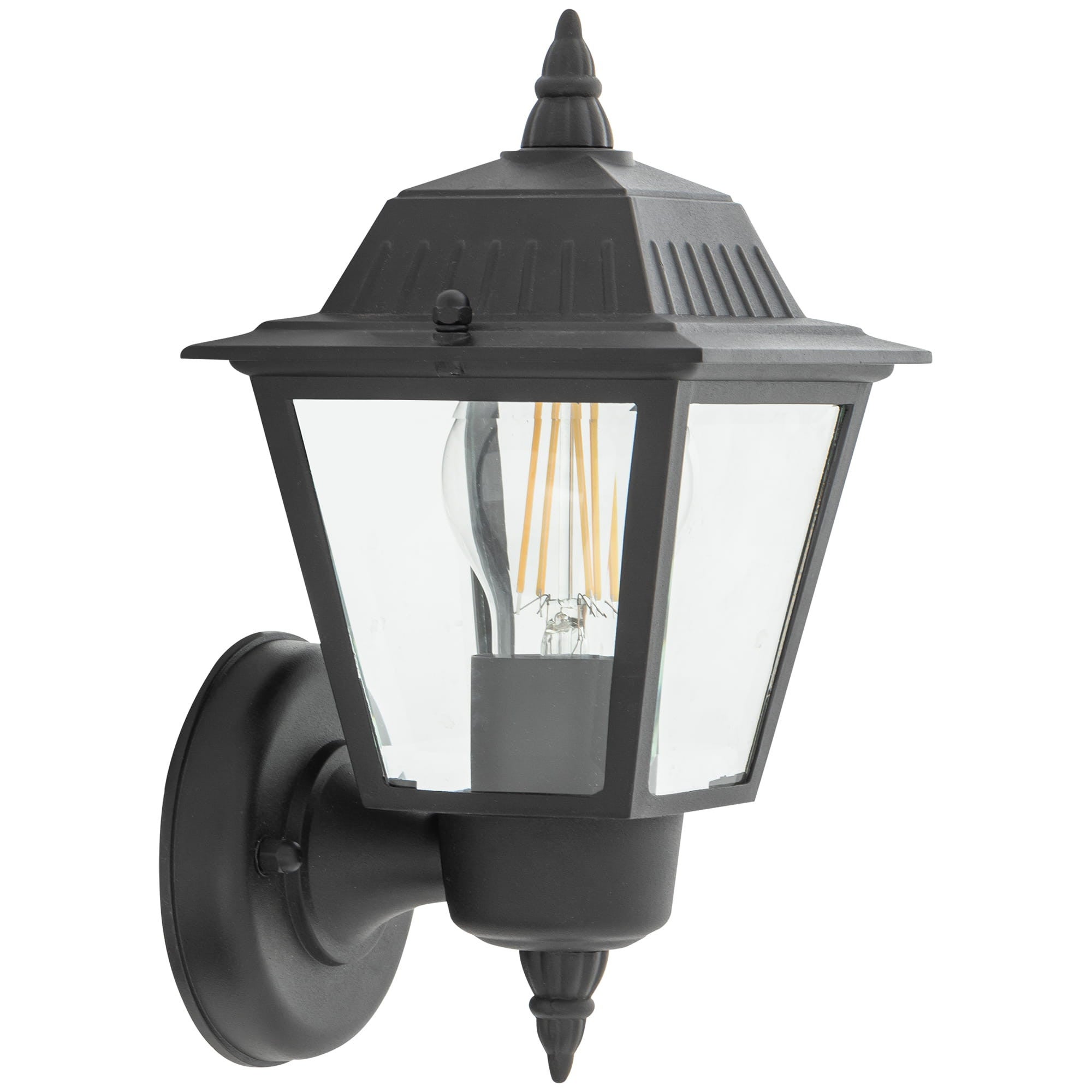Kinkiet zewnętrzny ANA czarno-transparentny 1xE27x10W wym:26x13x15cm IP44 Nowodvorski Lighting