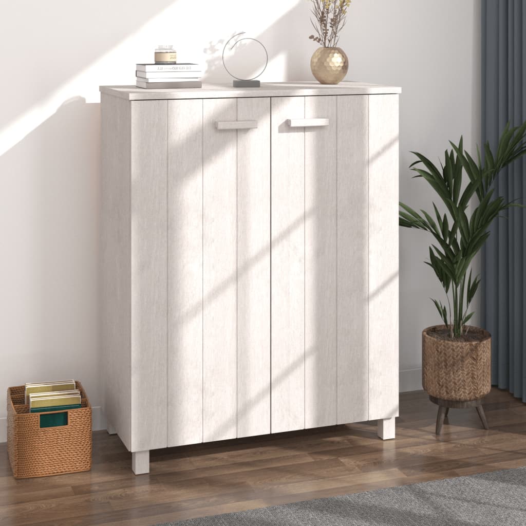 Armoire à chaussures HAMAR Blanc 85x40x108 cm Bois de pin | Leroy Merlin