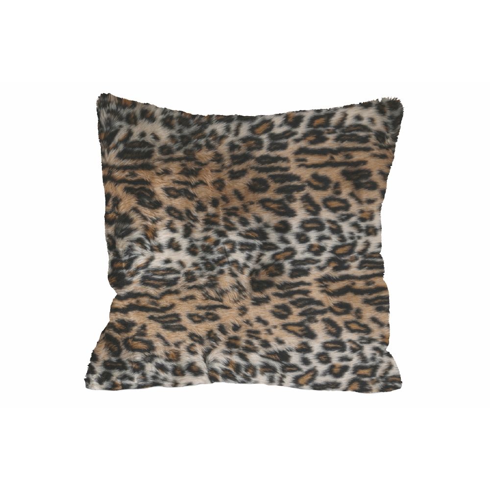 Coussin D'ameublement Avec Fourrure Amovible Et Lavable Effet Animalier Taille 60x60 Cm 89458425